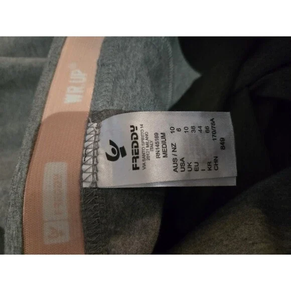 Freddy Wrup Jegging Pants Women Size Medium Gray Casual Made In Italy - Picture 10 of 10